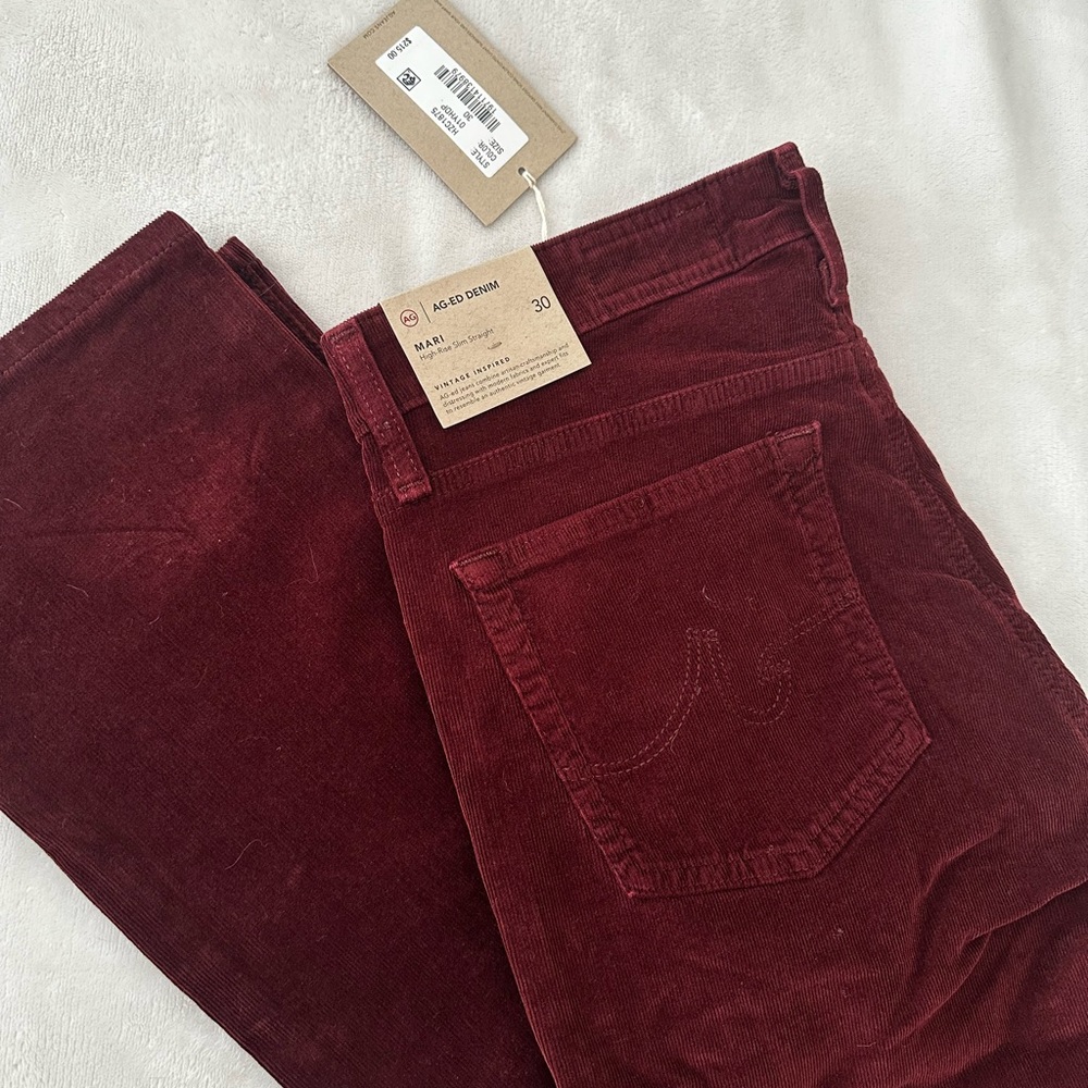 NWT AG Mari High Rise Cords